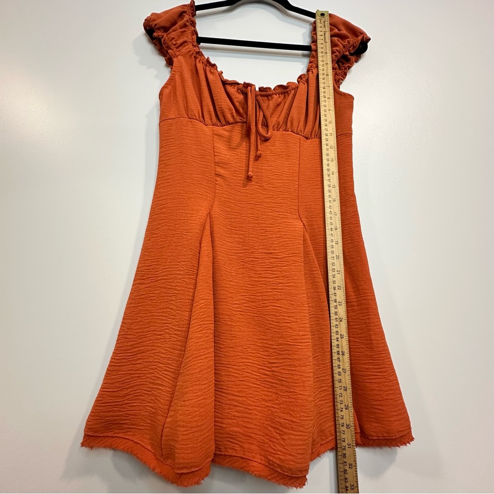 Kimchi Blue Women’s Blair Orange Mini Dress Size M NWOT - Picture 10 of 13